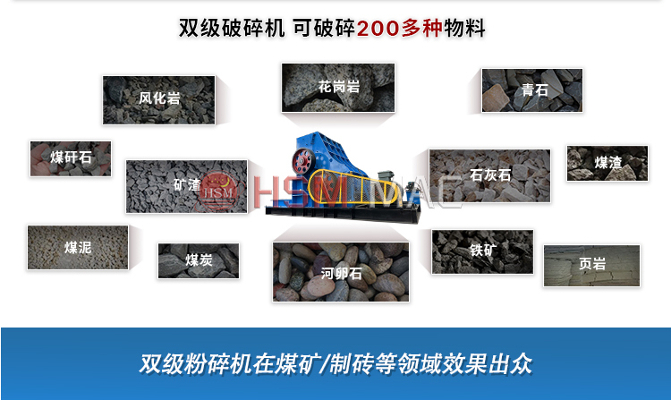 頁巖粉碎機(jī) 頁巖 泥土用雙級(jí)無篩底粉碎機(jī)干濕可破 低投資 高產(chǎn)量